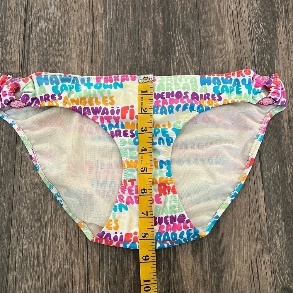 Women’s Full Coverage Multicolor Bikini Bottoms Size M